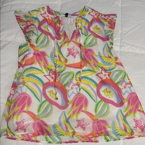 Colorful Abstract Women's Blouse